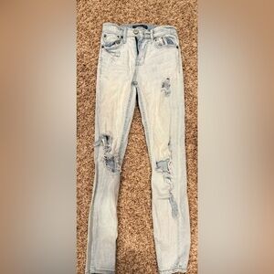 Aeropostale Distressed Light Blue Women's Jeans